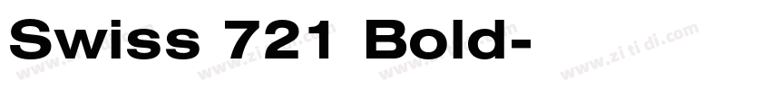 Swiss 721 Bold字体转换
